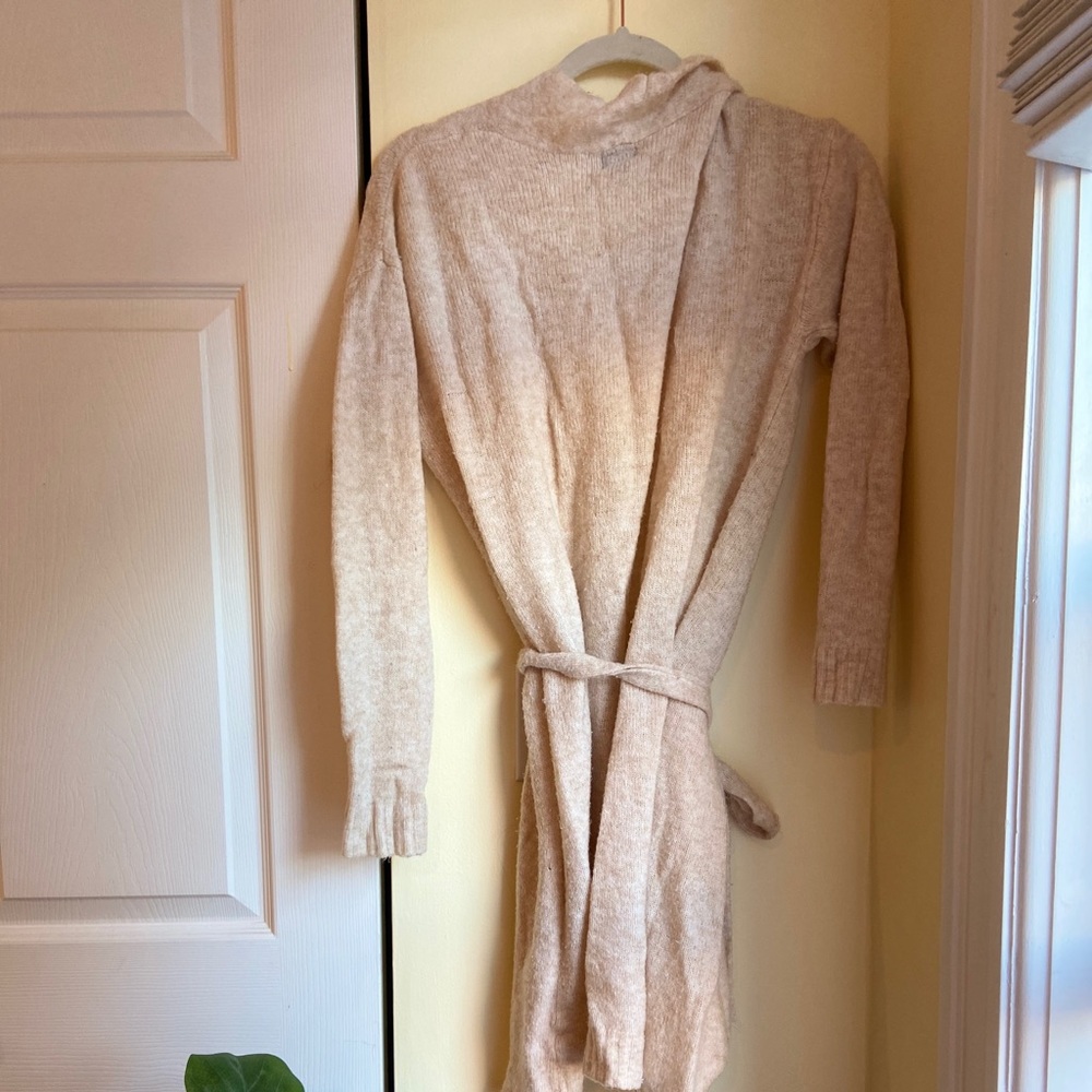 Cream Cardigan Robe - Picture 2 of 2